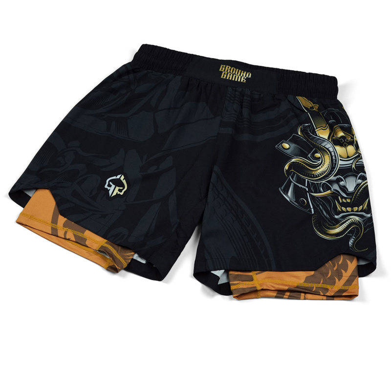GROUNDGAME oni hybrid FIGHTSHORTS - BLACK
